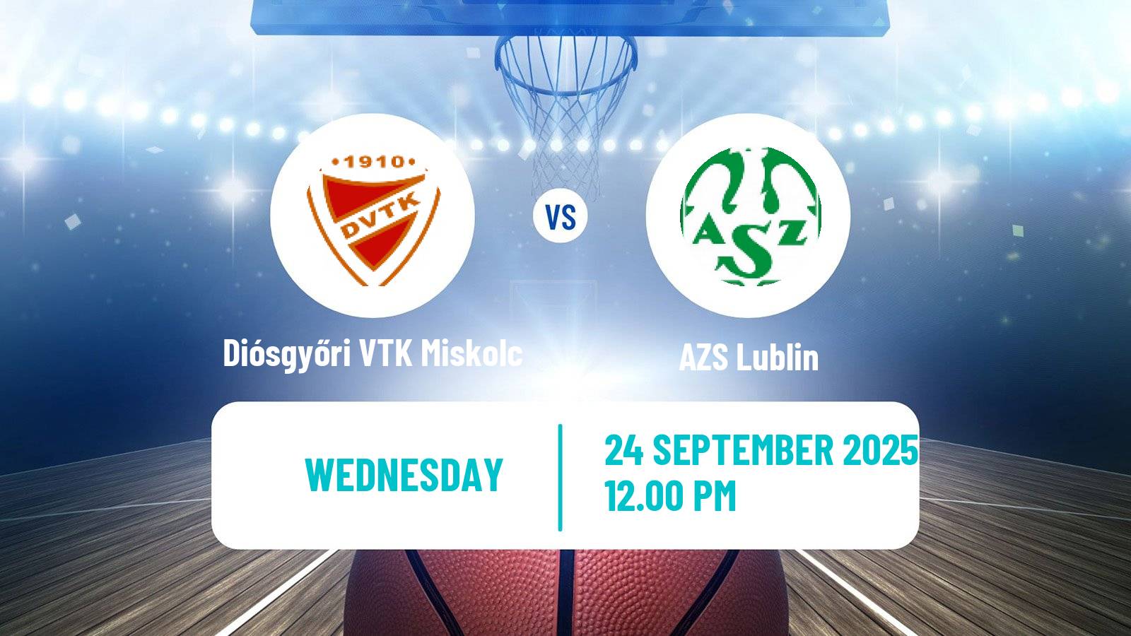 Basketball Euroleague Women Diósgyőri VTK Miskolc - AZS Lublin