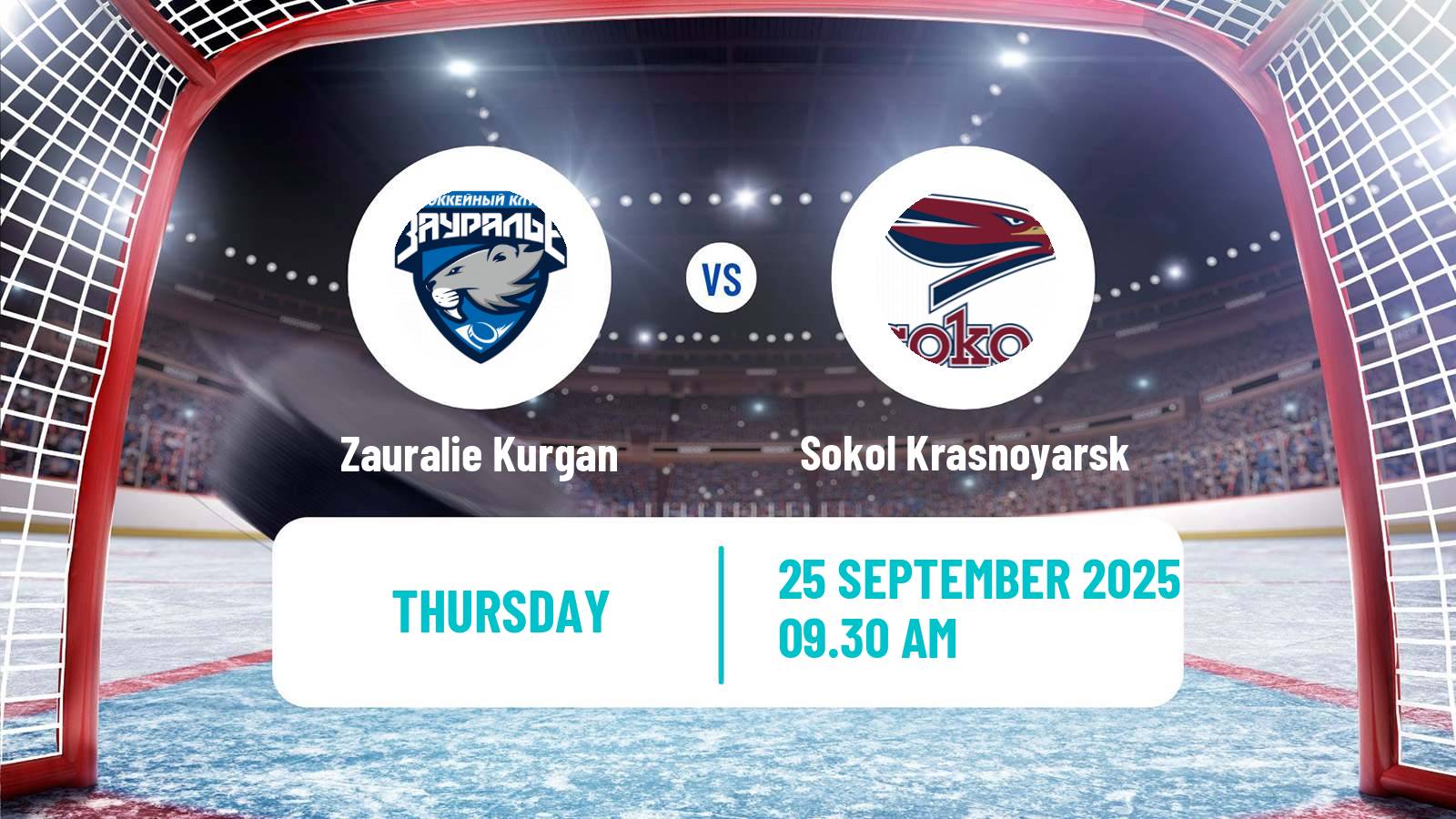 Hockey VHL Zauralie Kurgan - Sokol Krasnoyarsk