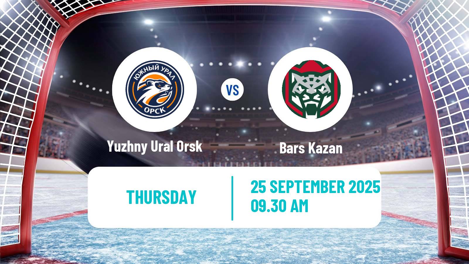 Hockey VHL Yuzhny Ural Orsk - Bars Kazan