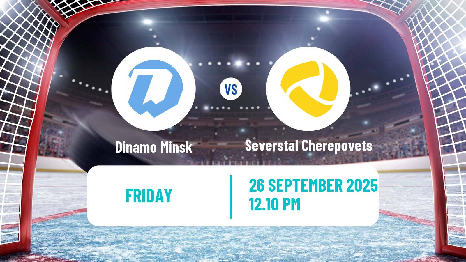 Hockey KHL Dinamo Minsk - Severstal Cherepovets