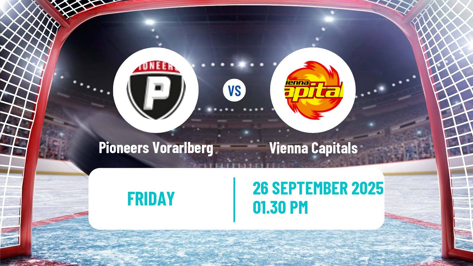 Hockey Austrian Ice Hockey League Pioneers Vorarlberg - Vienna Capitals