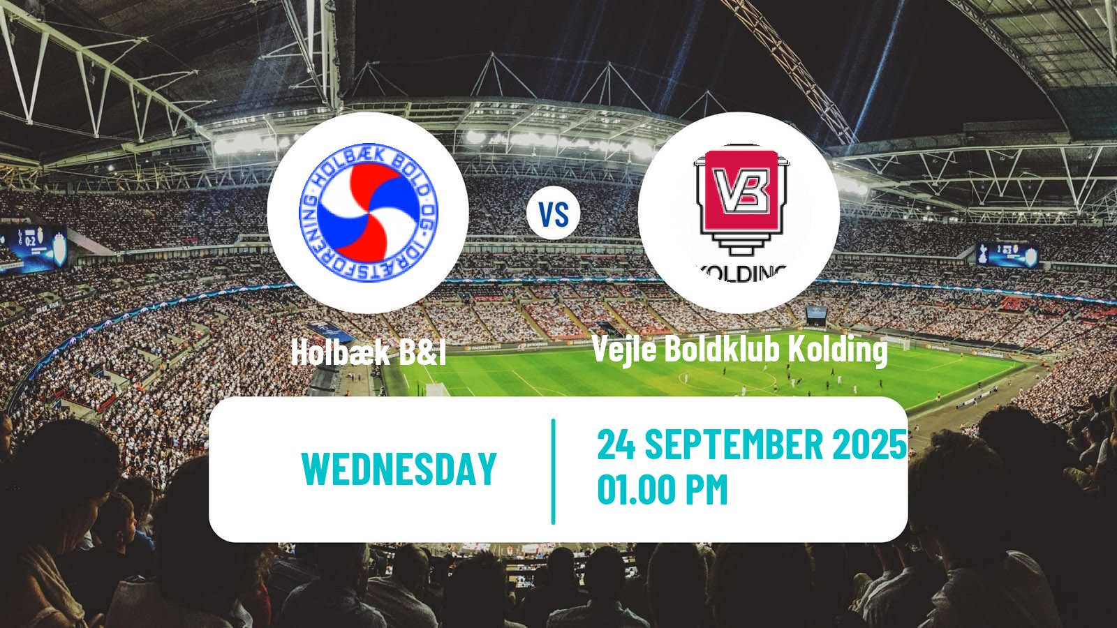 Football Danish Landspokal Cup Holbæk - Vejle Boldklub Kolding