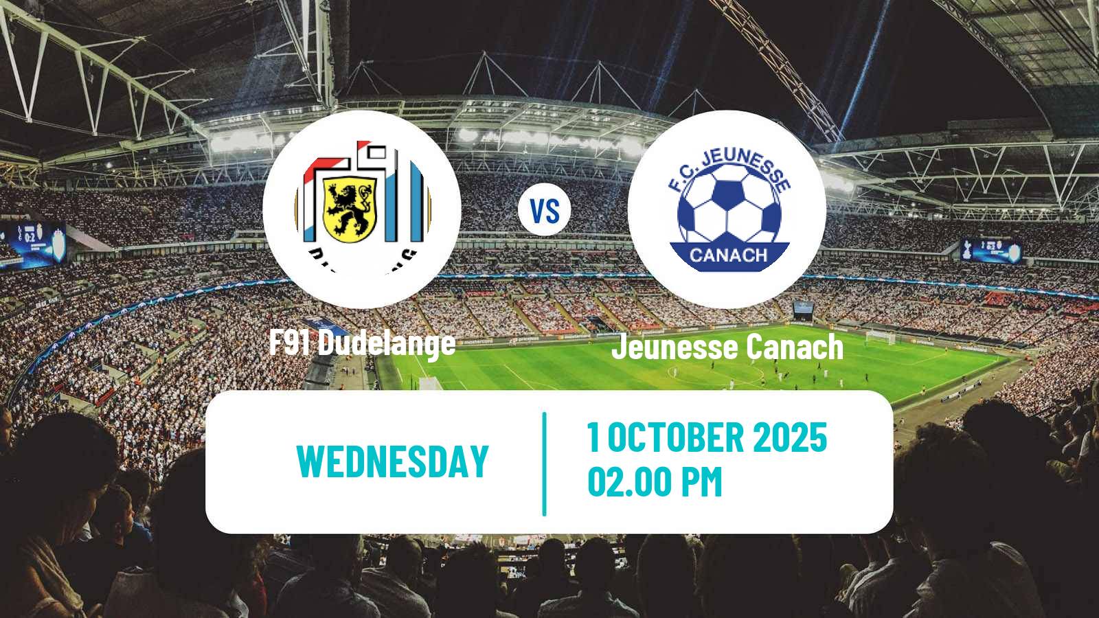 Football Luxembourg National Division F91 Dudelange - Jeunesse Canach