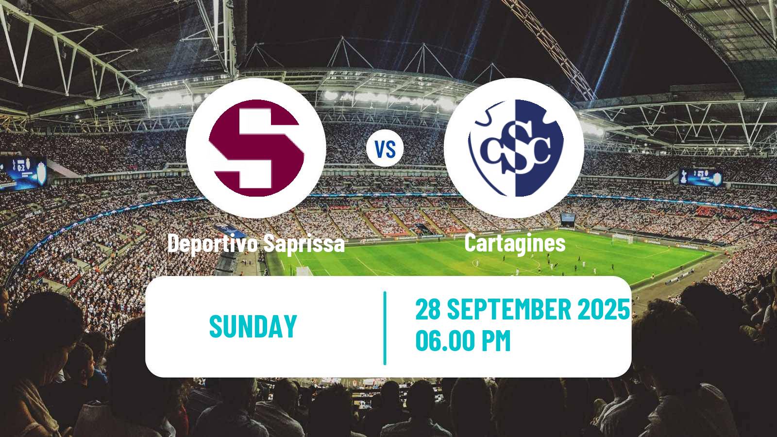 Football Costa Rican Primera Division Deportivo Saprissa - Cartagines