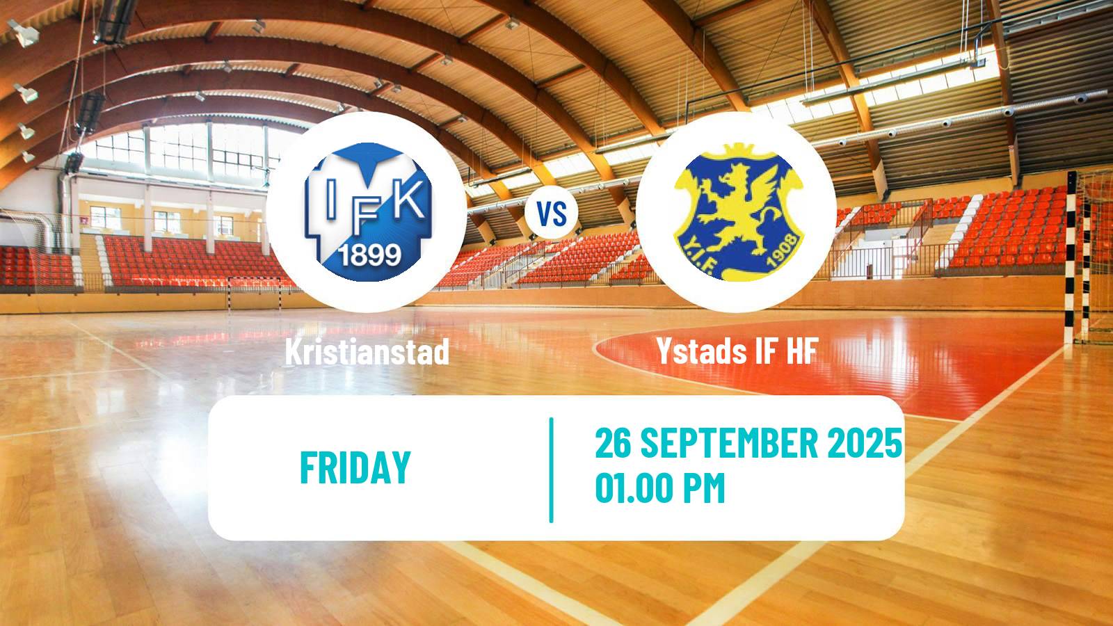 Handball Swedish Elitserien Handball Kristianstad - Ystads IF