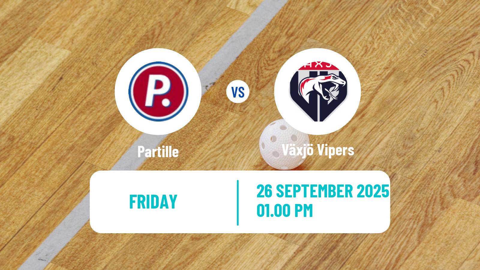 Floorball Swedish Superligan Floorball Women Partille - Växjö Vipers
