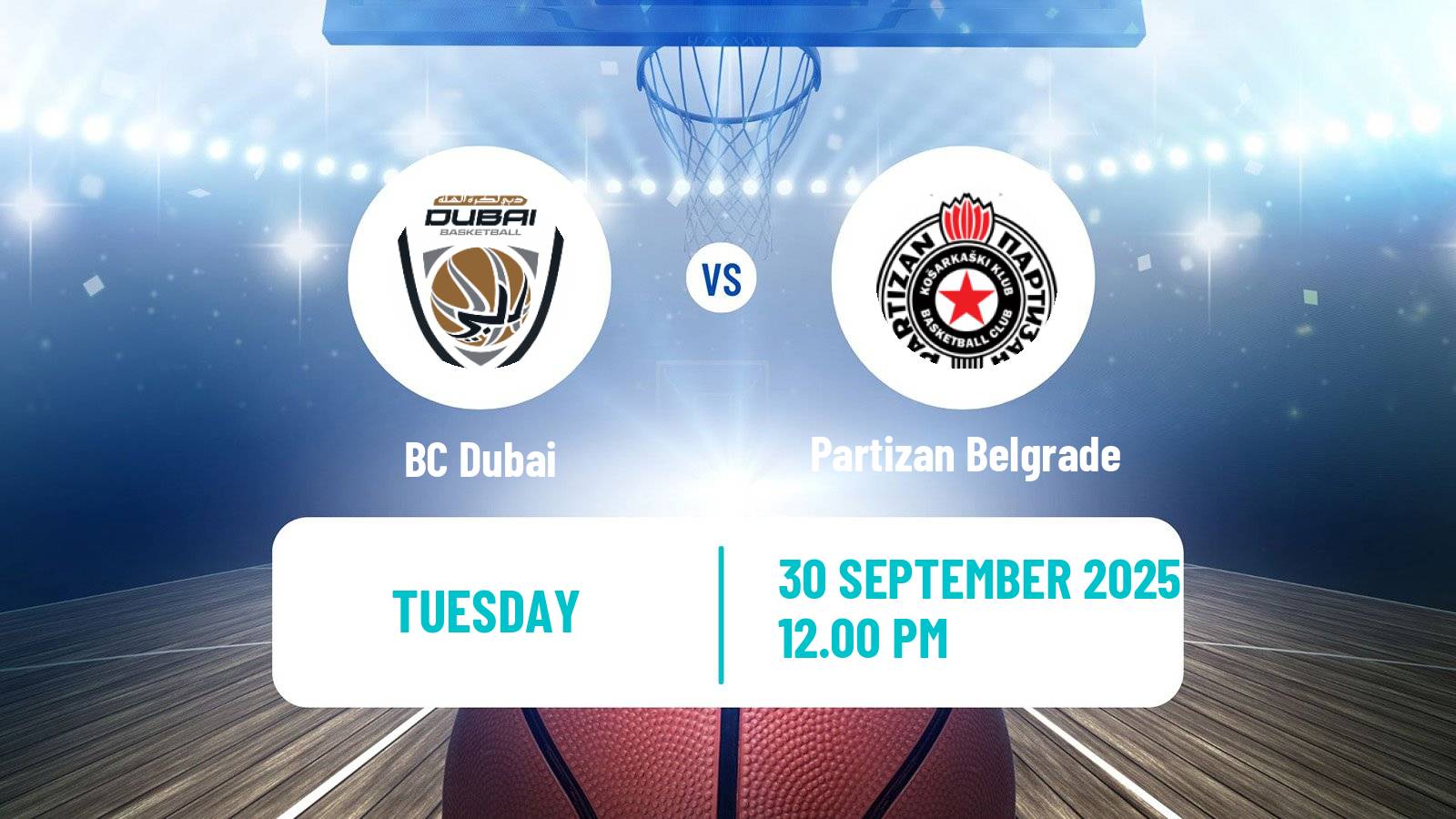 Basketball Euroleague Dubai - Partizan Belgrade