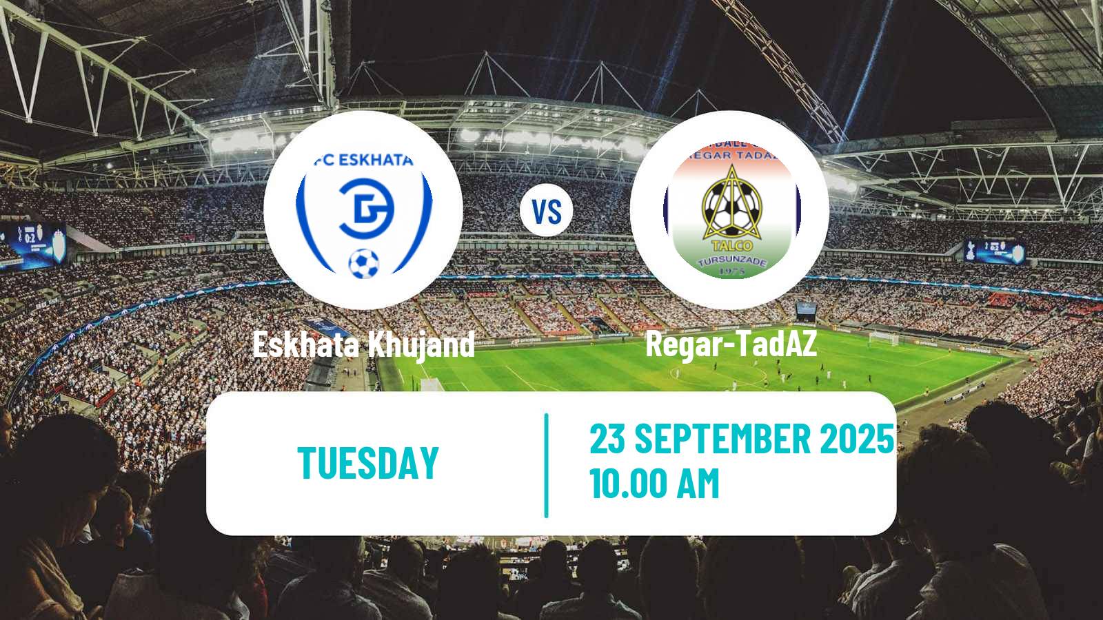 Football Tajik League Eskhata Khujand - Regar-TadAZ
