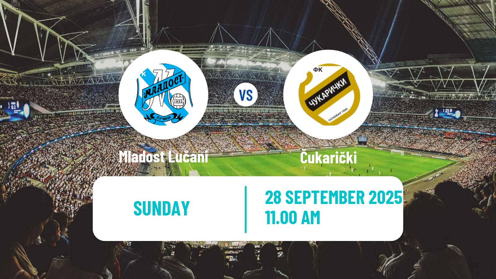 Football Serbian Superliga Mladost Lučani - Čukarički