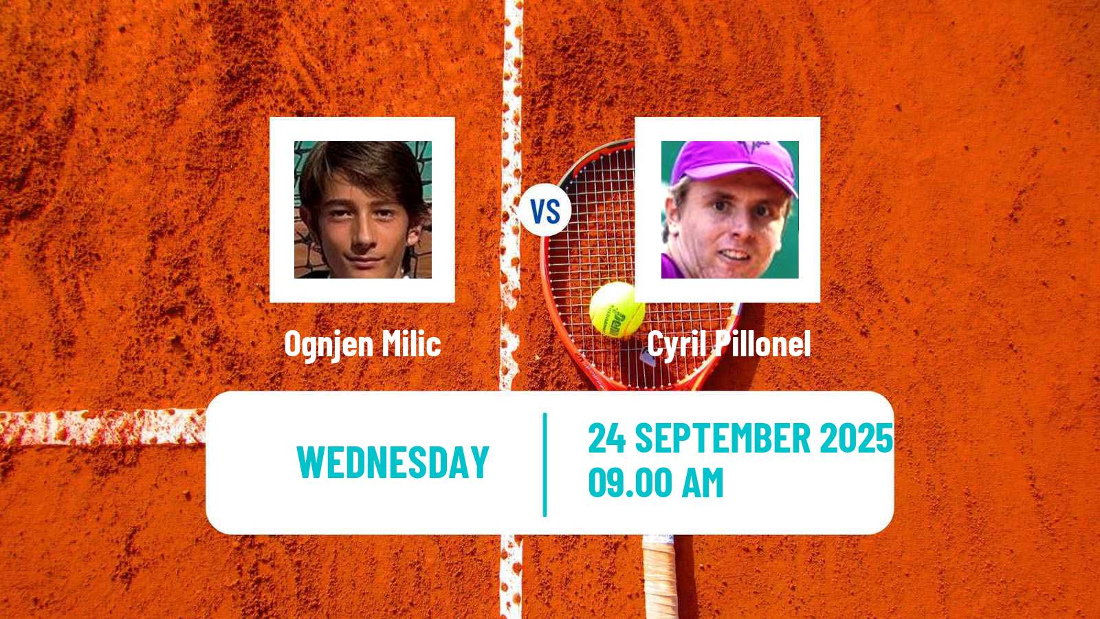 Tennis ITF M25 ZlatIBOr Men Ognjen Milic - Cyril Pillonel