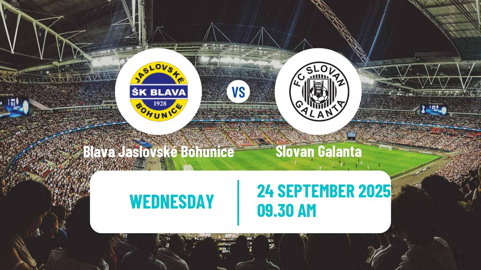 Football Slovak Cup Blava Jaslovské Bohunice - Slovan Galanta