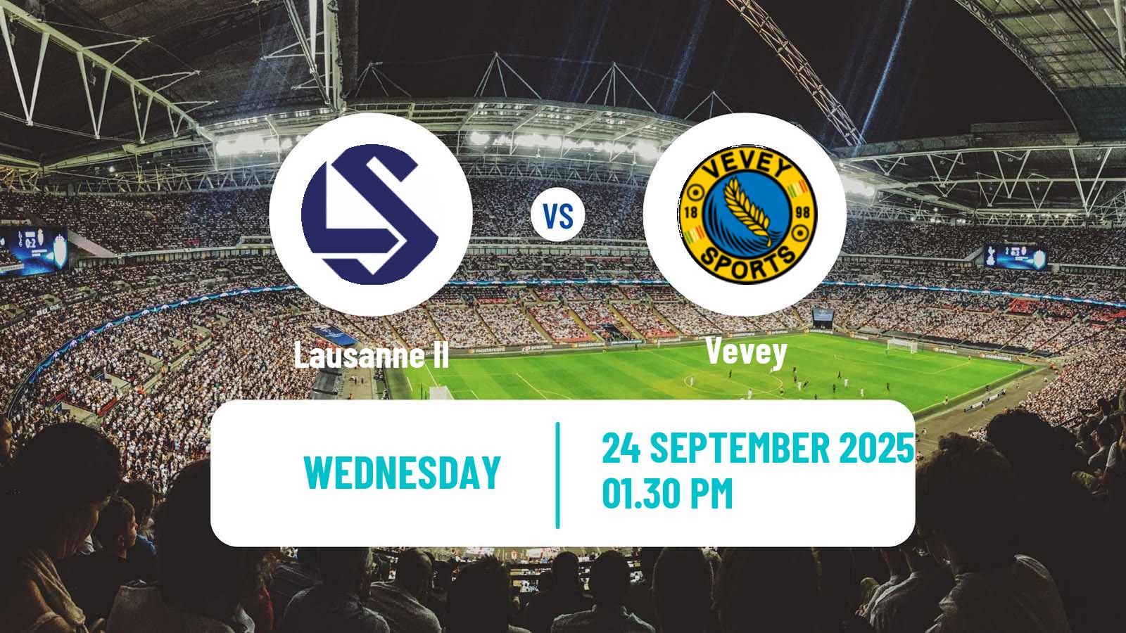 Football Swiss Promotion League Lausanne II - Vevey