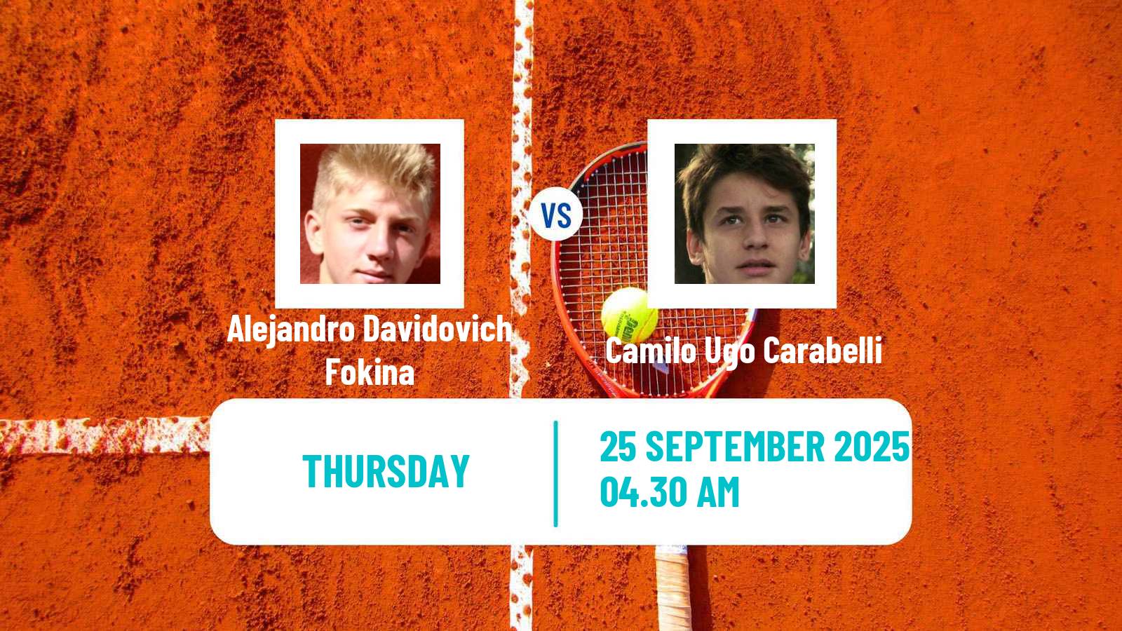Tennis ATP Beijing Alejandro Davidovich Fokina - Camilo Ugo Carabelli