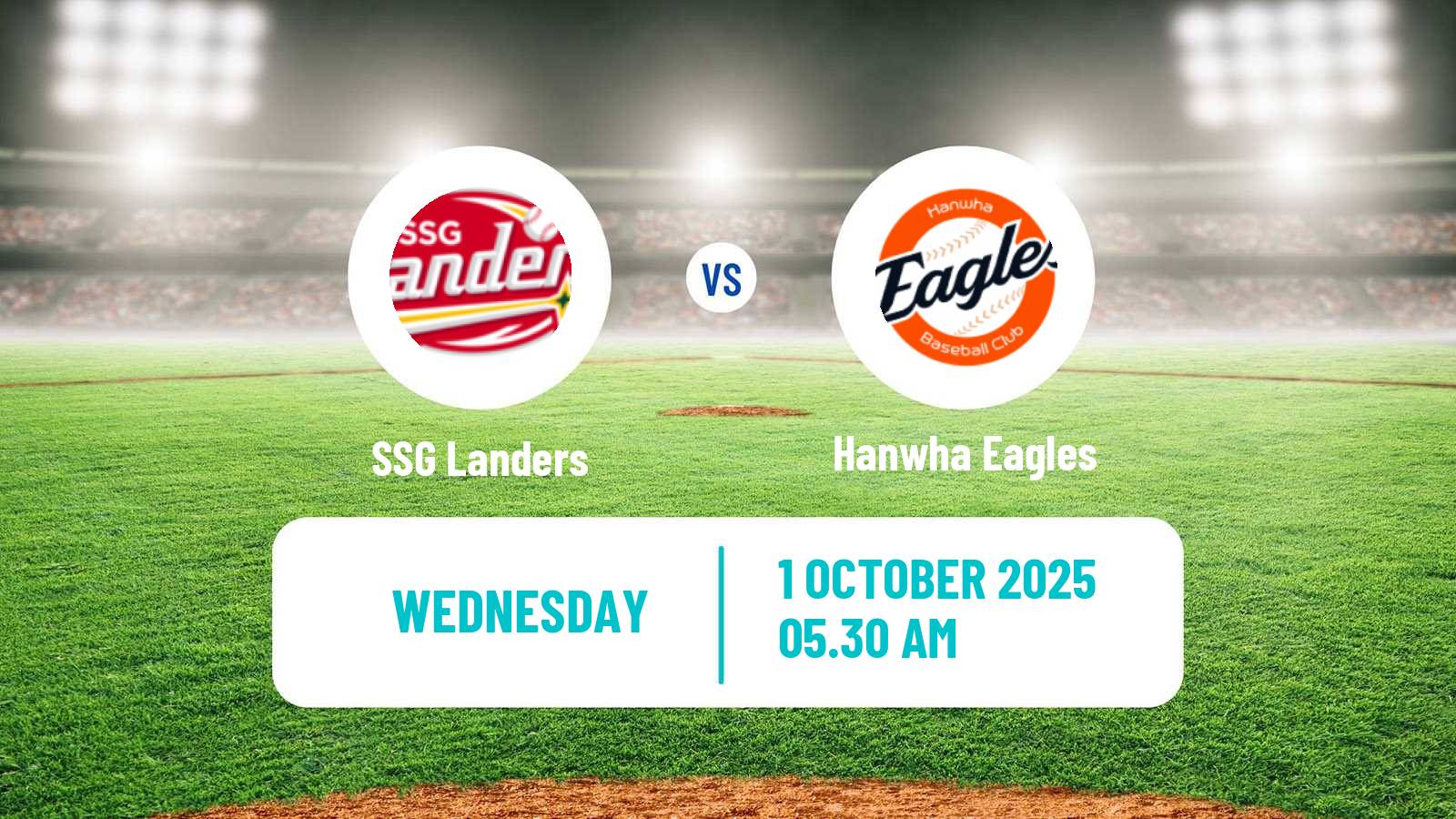Baseball KBO SSG Landers - Hanwha Eagles