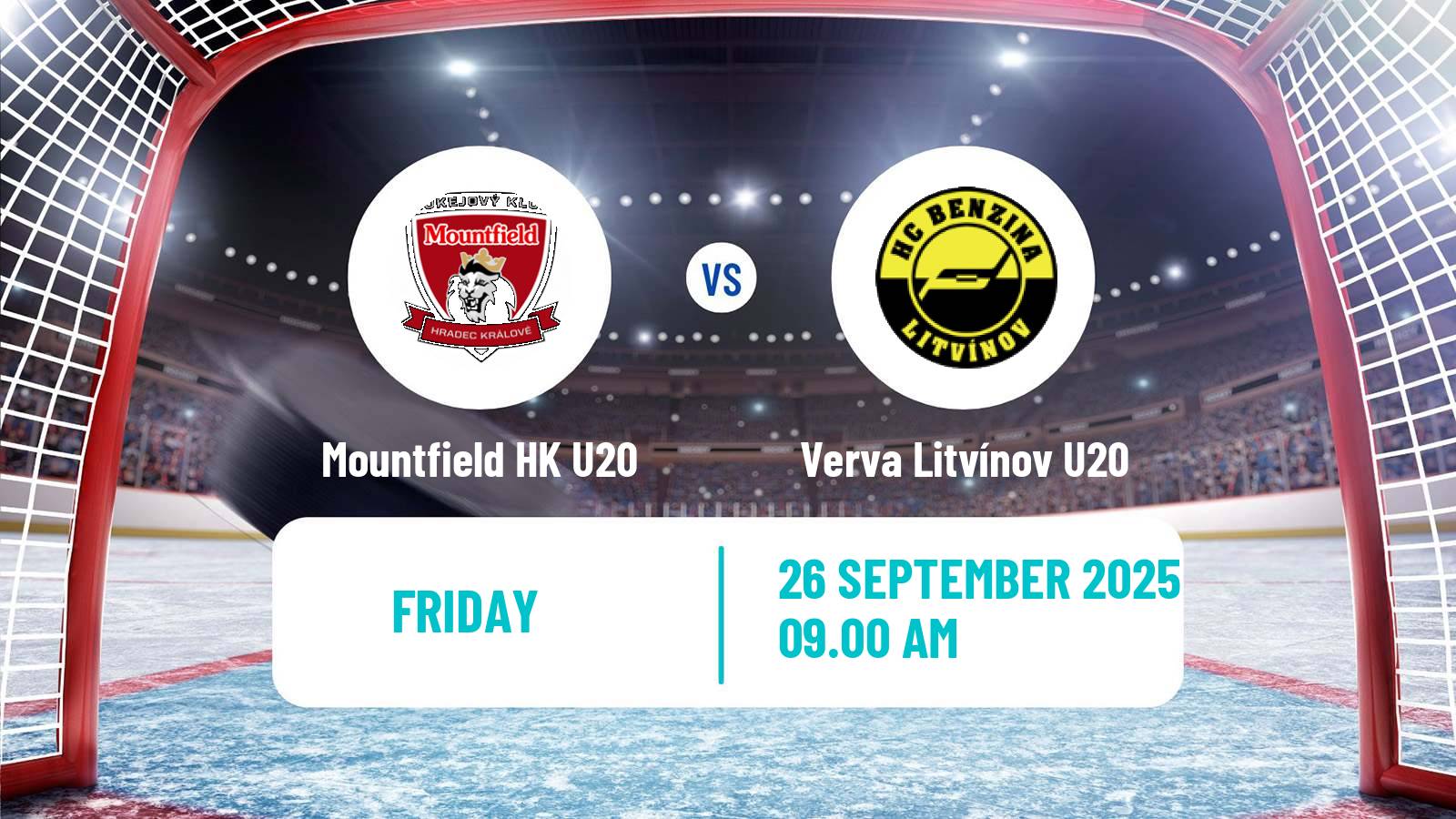 Hockey Czech ELJ Mountfield HK U20 - Verva Litvínov U20
