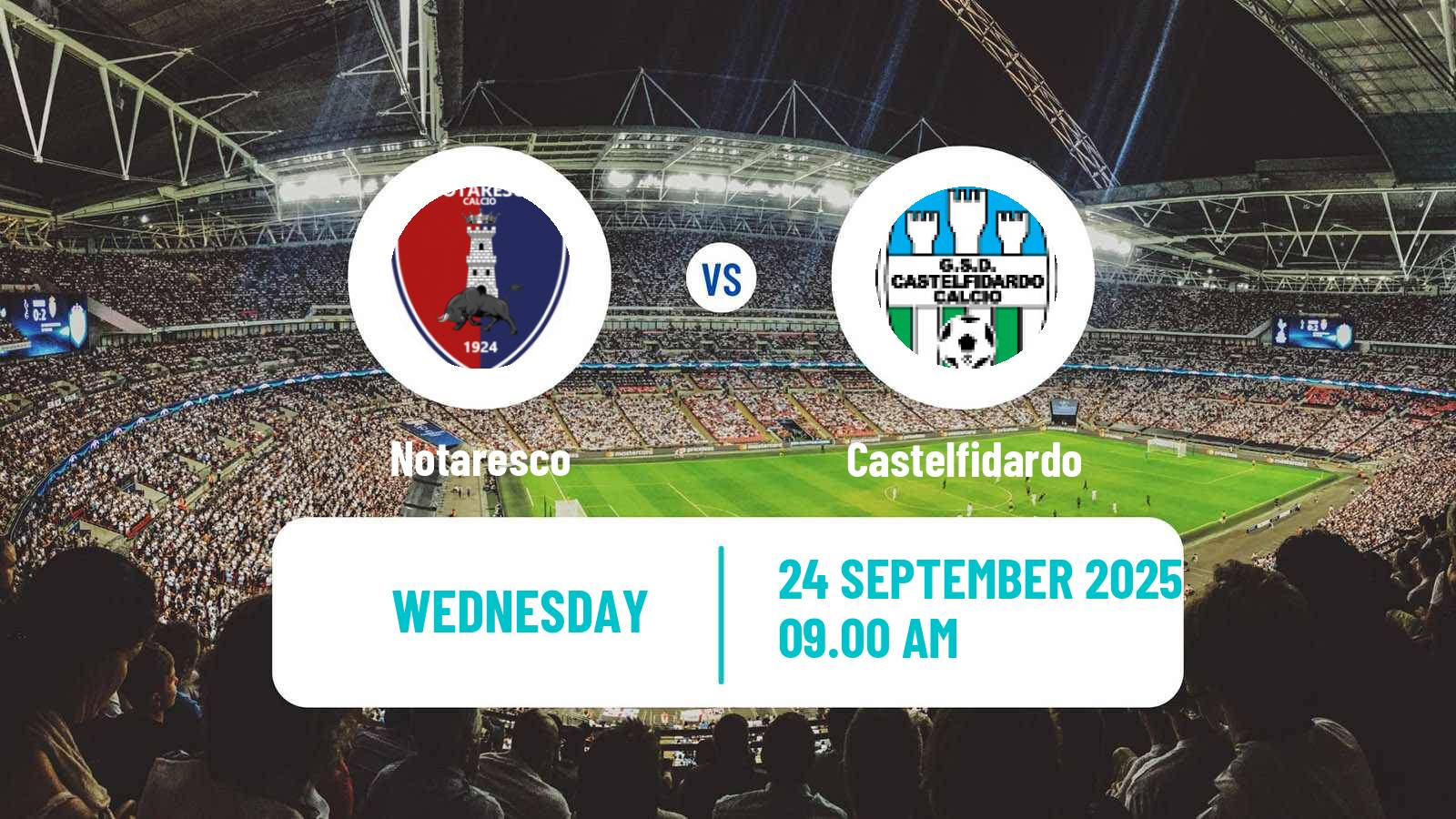 Football Italian Serie D - Group F Notaresco - Castelfidardo