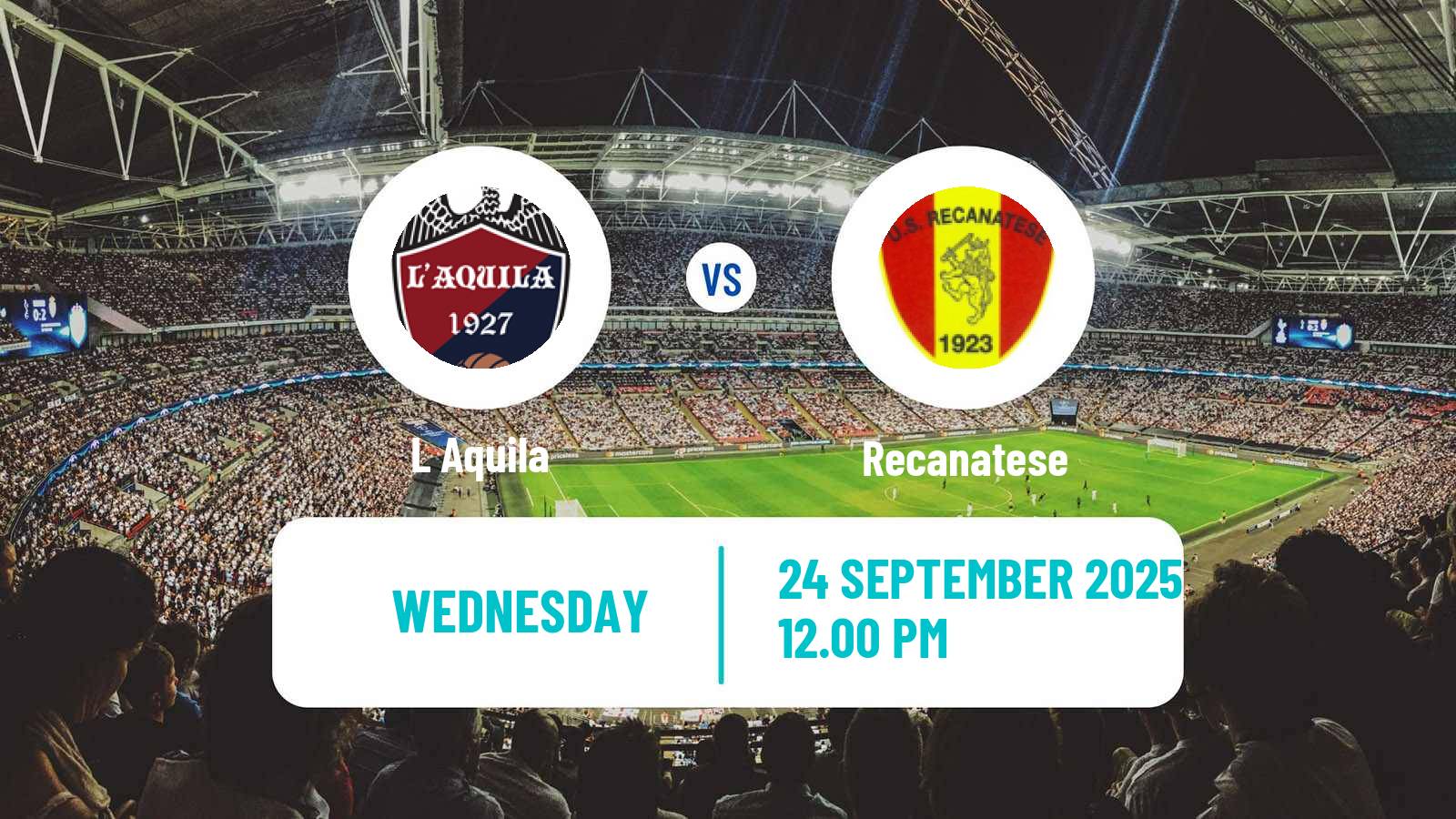 Football Italian Serie D - Group F L Aquila - Recanatese