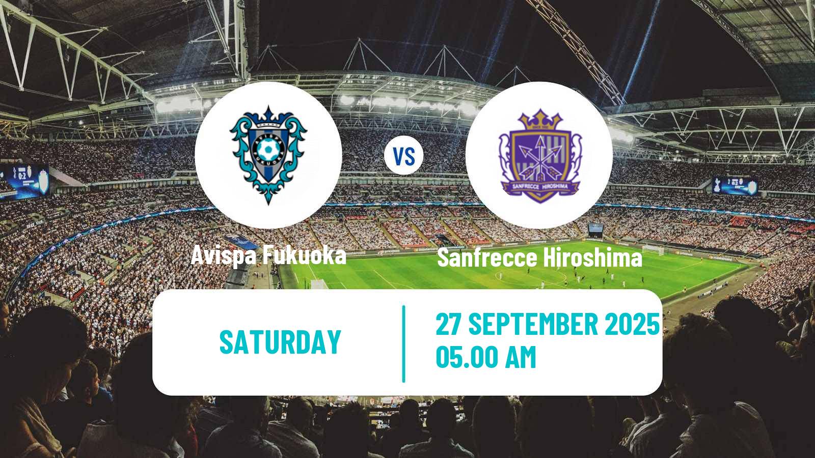 Football Japan J1 League Avispa Fukuoka - Sanfrecce Hiroshima