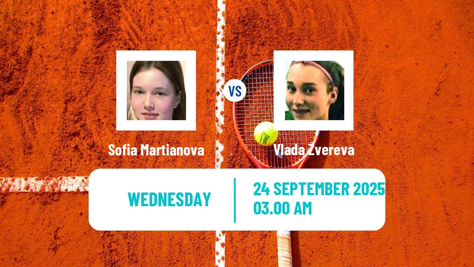 Tennis ITF W15 Sharm Elsheikh 12 Women Sofia Martianova - Vlada Zvereva