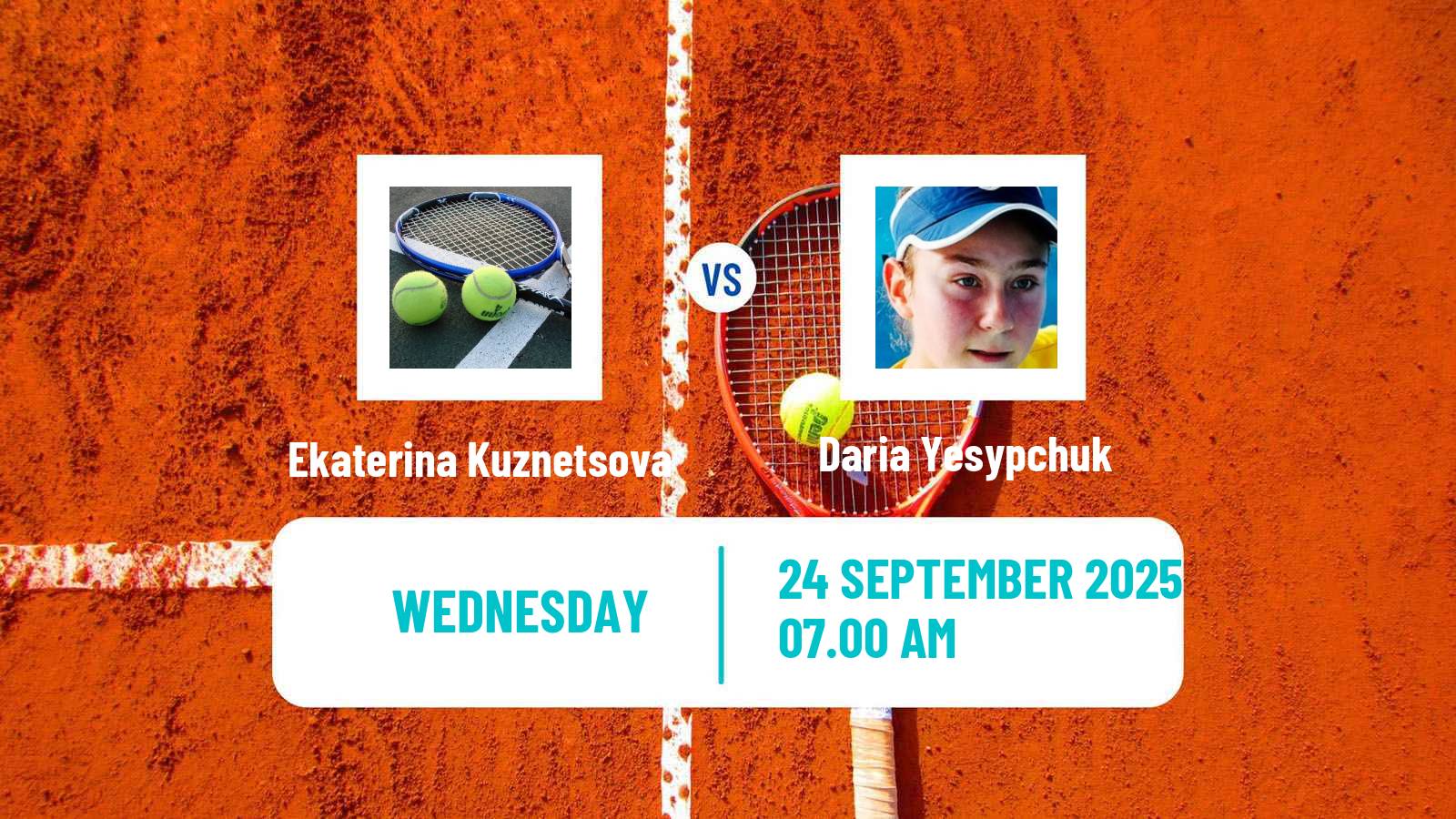 Tennis ITF W15 Sharm Elsheikh 12 Women Ekaterina Kuznetsova - Daria Yesypchuk
