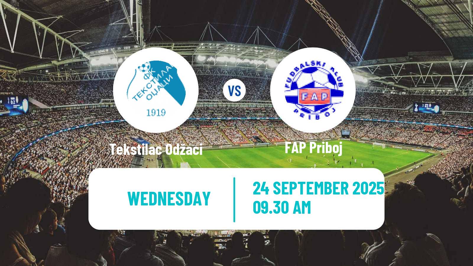 Football Serbian Prva Liga Tekstilac Odžaci - FAP Priboj
