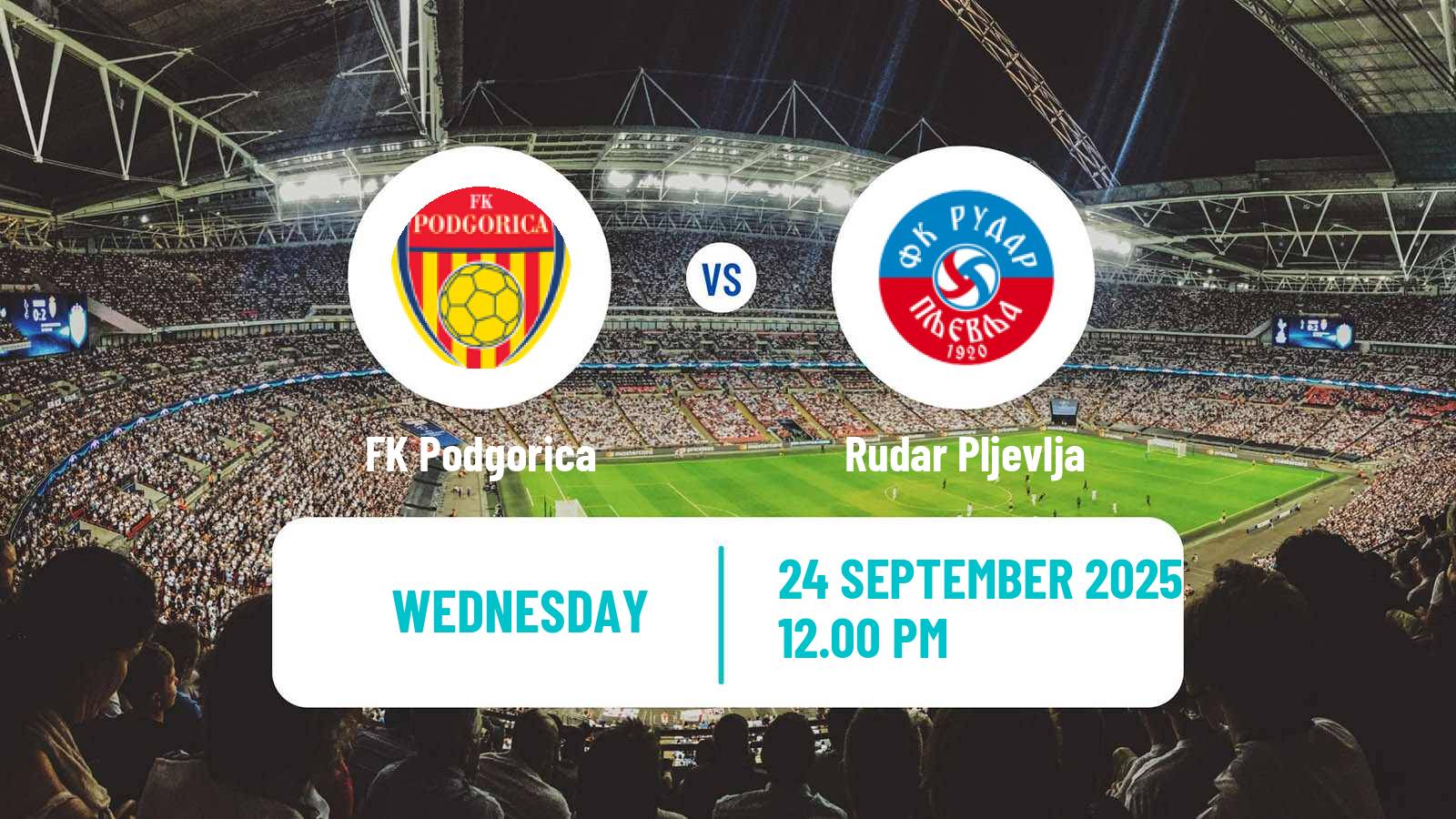 Football Montenegrin Druga Liga Podgorica - Rudar Pljevlja