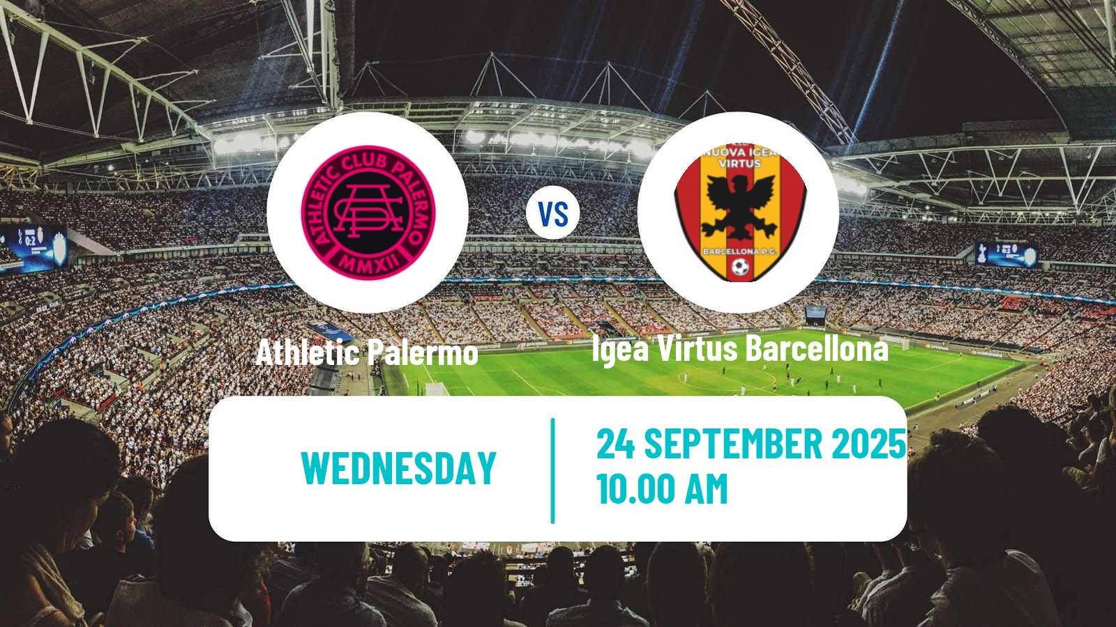 Football Italian Serie D - Group I Athletic Palermo - Igea Virtus Barcellona