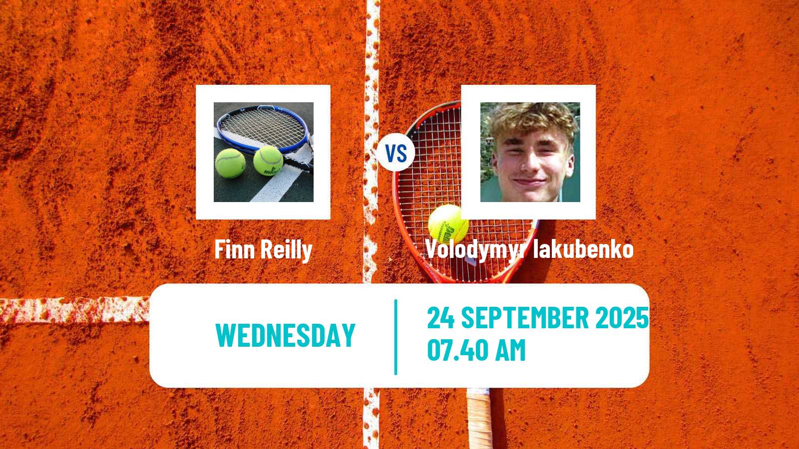 Tennis ITF M25 Sharm Elsheikh 3 Men Finn Reilly - Volodymyr Iakubenko