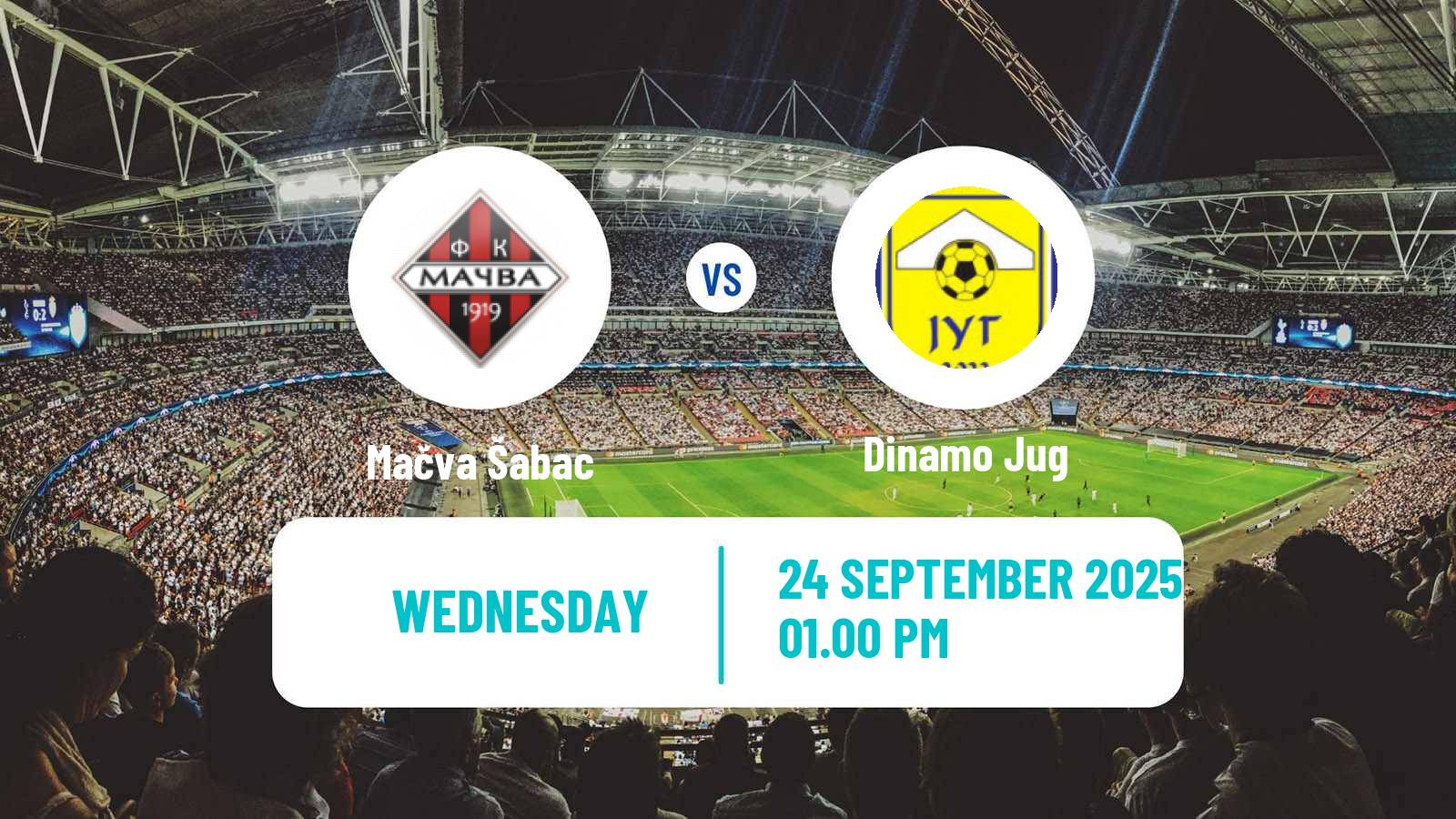 Football Serbian Prva Liga Mačva Šabac - Dinamo Jug