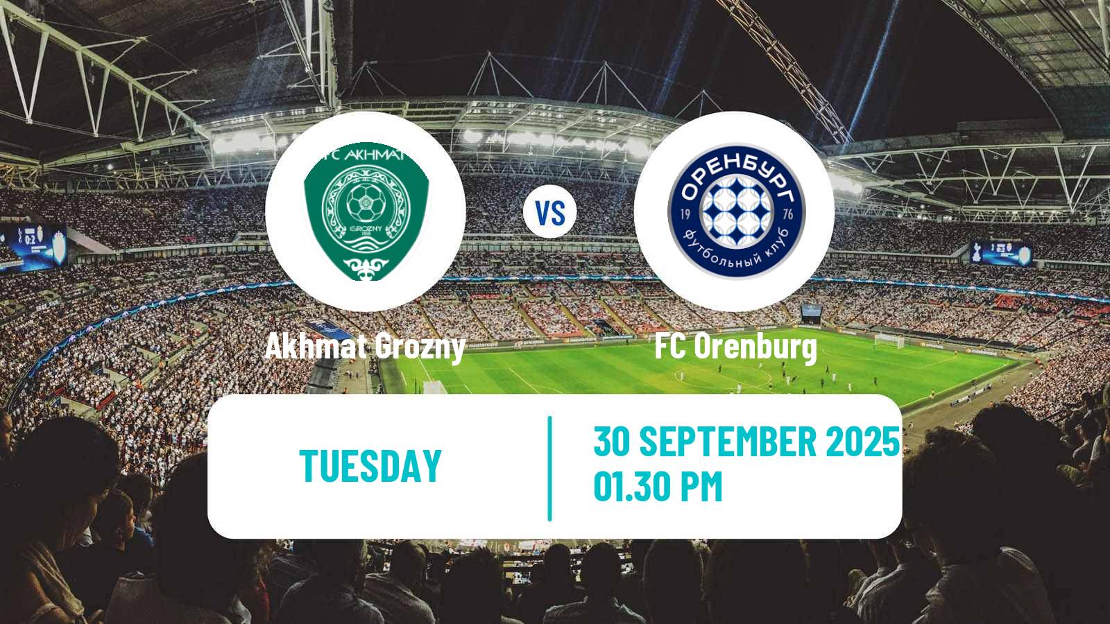 Football Russian Cup Akhmat Grozny - Orenburg