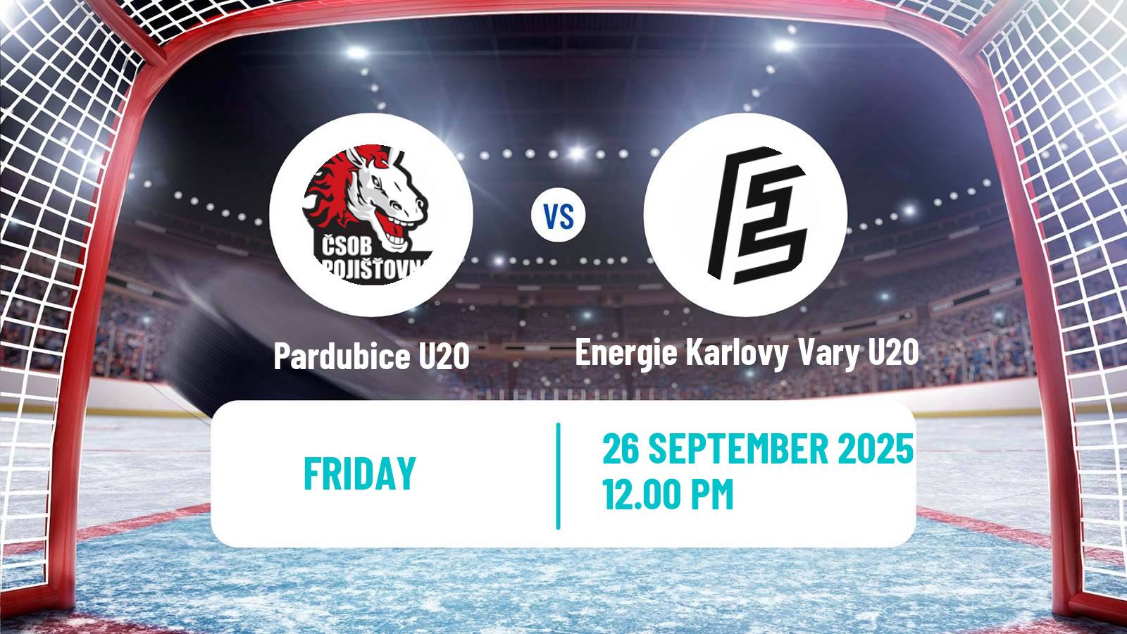 Hockey Czech ELJ Pardubice U20 - Energie Karlovy Vary U20
