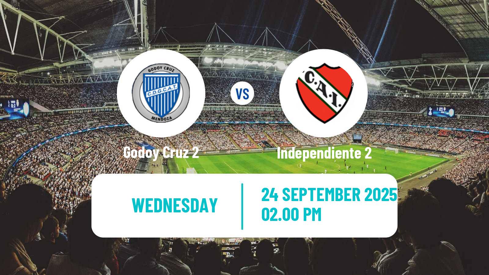Football Argentinian Reserve League Godoy Cruz 2 - Independiente 2