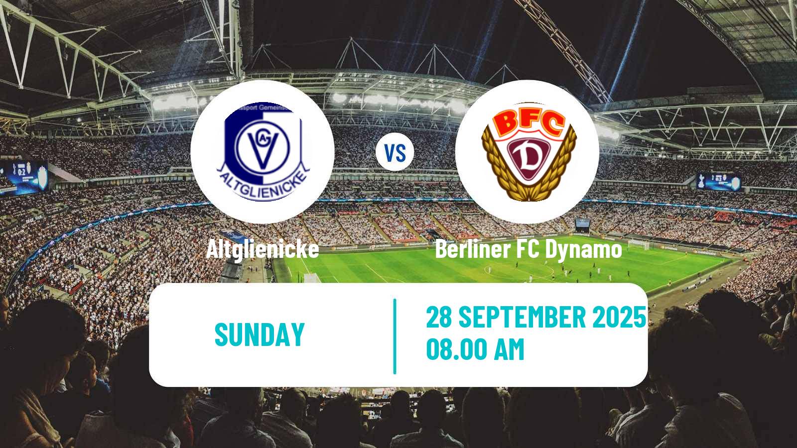 Football German Regionalliga Nordost Altglienicke - Berliner FC Dynamo