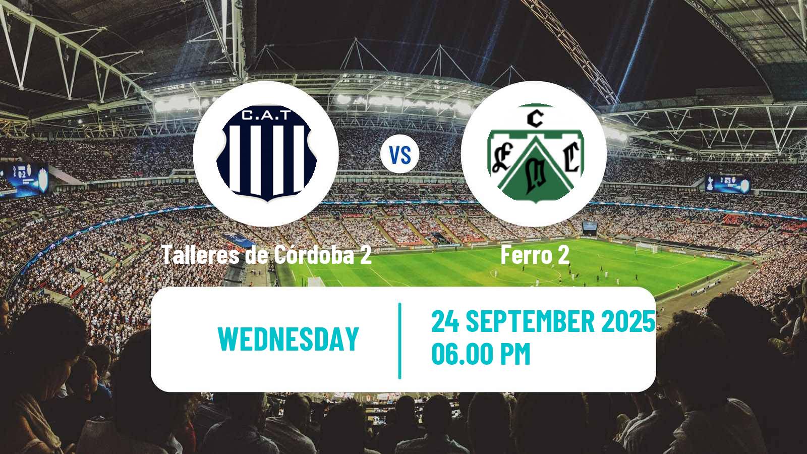Football Argentinian Reserve League Talleres de Córdoba 2 - Ferro 2