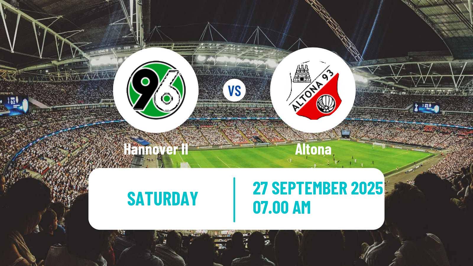 Football German Regionalliga North Hannover II - Altona