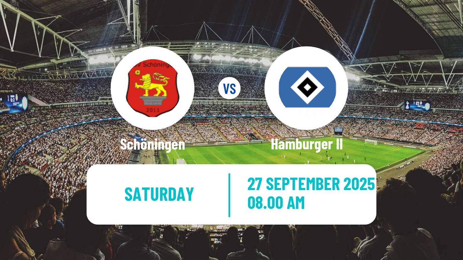 Football German Regionalliga North Schöningen - Hamburger II