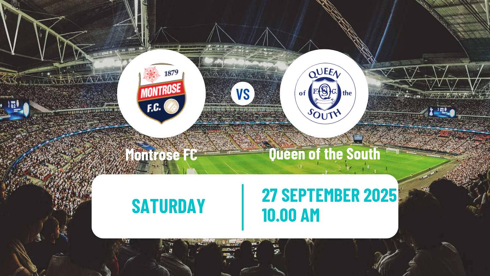 Football Scottish League One Montrose - Queen of the South