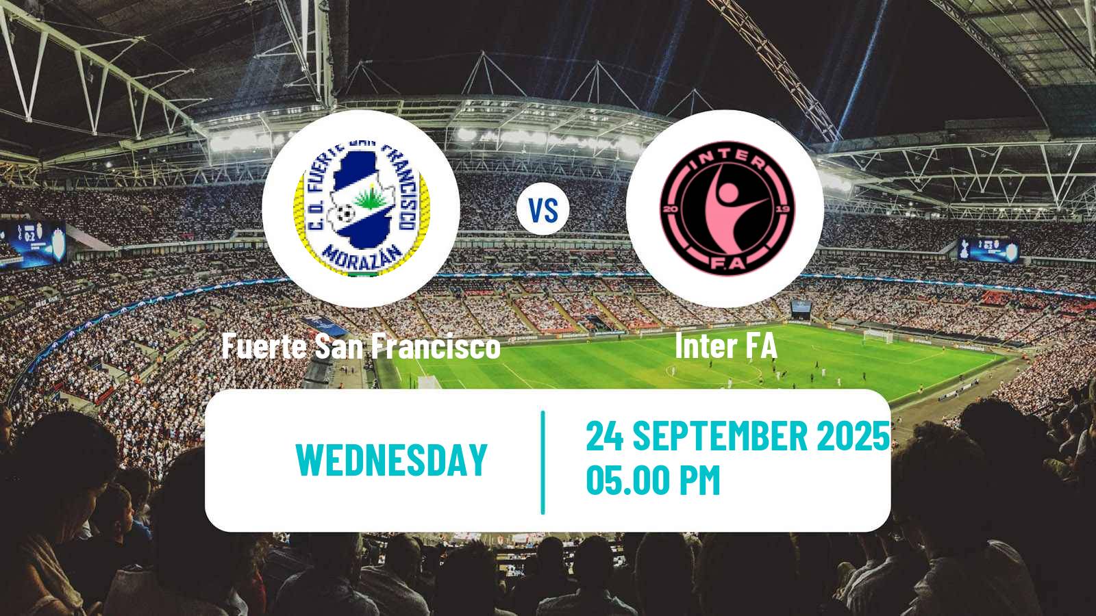 Football El Salvador Primera Division Fuerte San Francisco - Inter FA