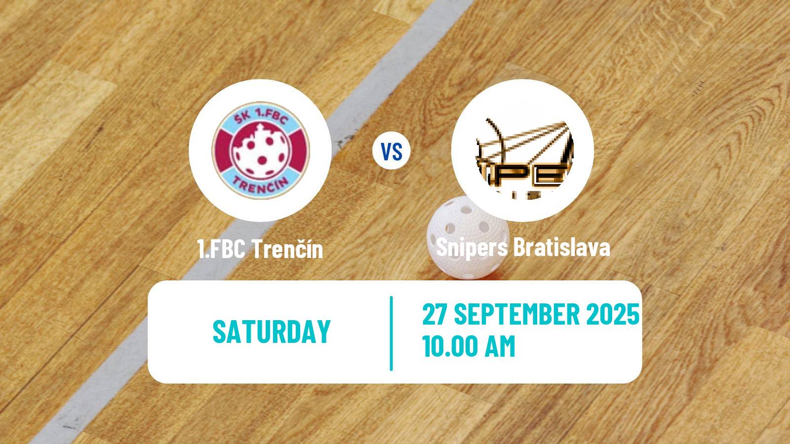 Floorball Slovak Extraliga Floorball 1.FBC Trenčín - Snipers Bratislava