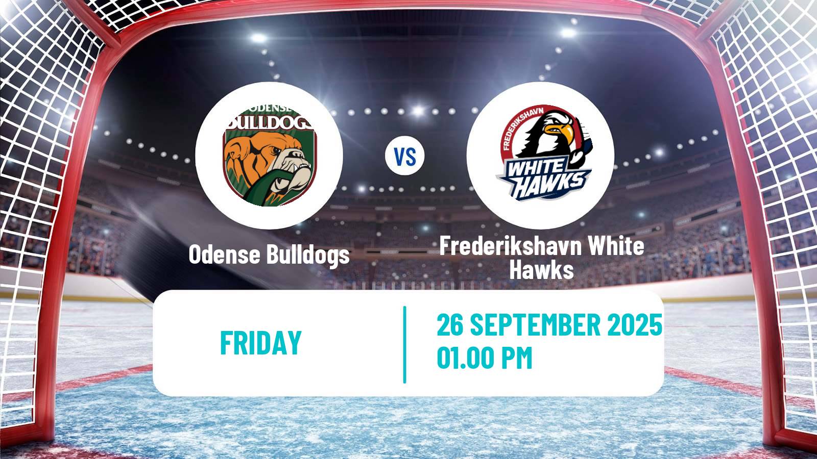 Hockey Danish Ishockey Ligaen Odense Bulldogs - Frederikshavn White Hawks