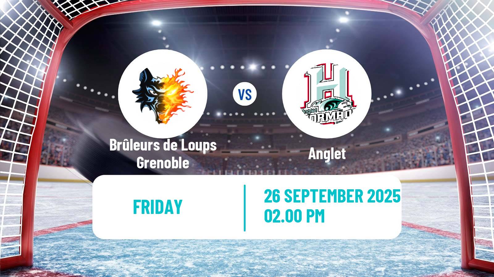 Hockey French Ligue Magnus Brûleurs de Loups Grenoble - Anglet