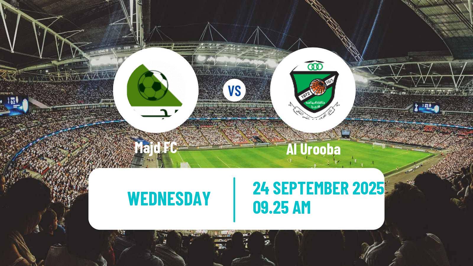 Football UAE Presidents Cup Majd - Al Urooba