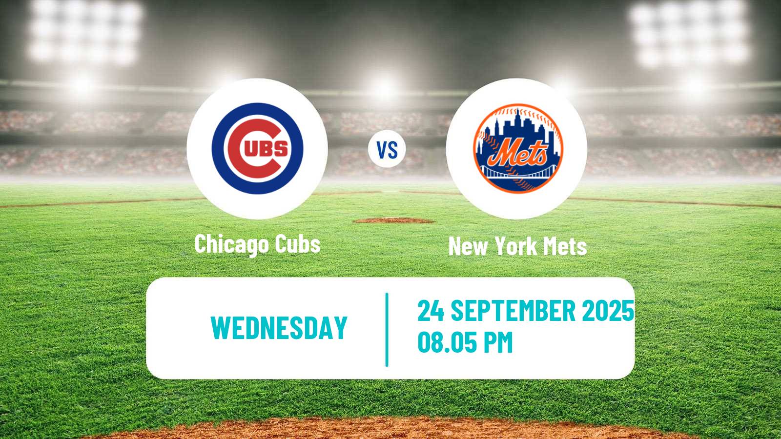 Baseball MLB Chicago Cubs - New York Mets