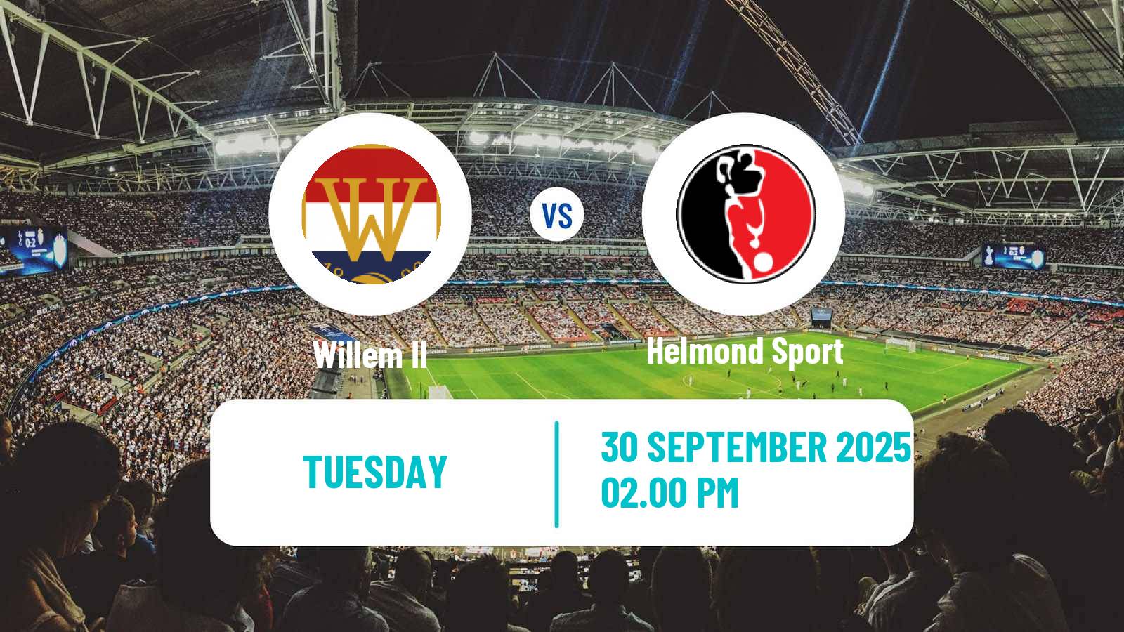 Football Dutch Eerste Divisie Willem II - Helmond Sport