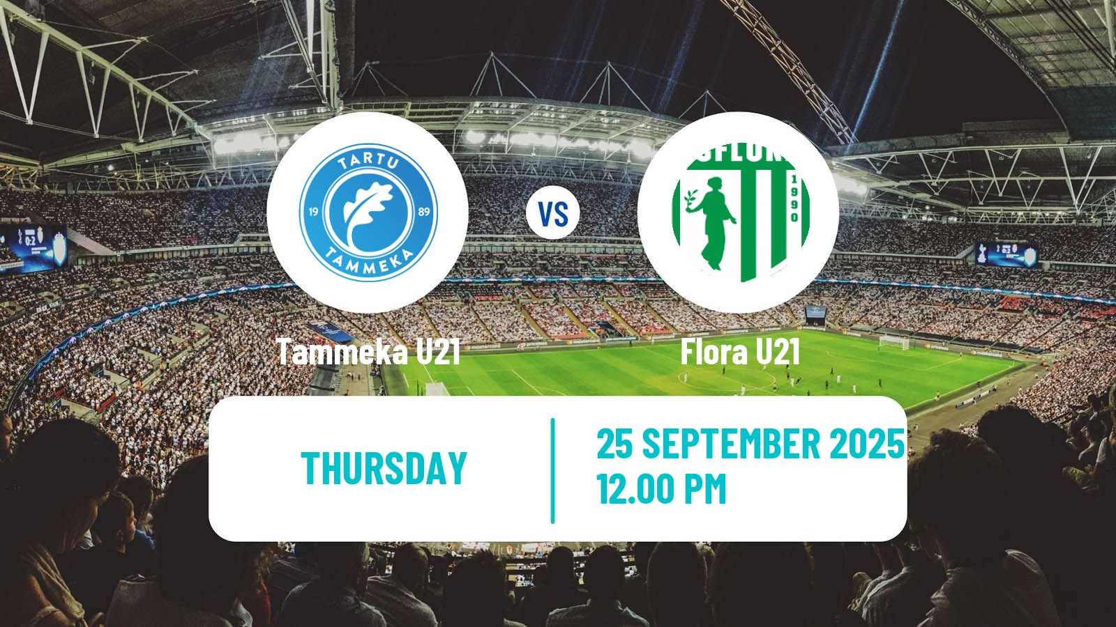Football Estonian Esiliiga Tammeka U21 - Flora U21