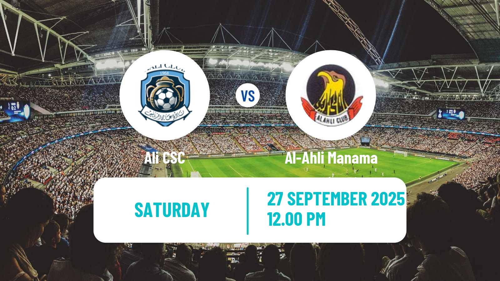 Football Bahraini Premier League Ali CSC - Al-Ahli Manama