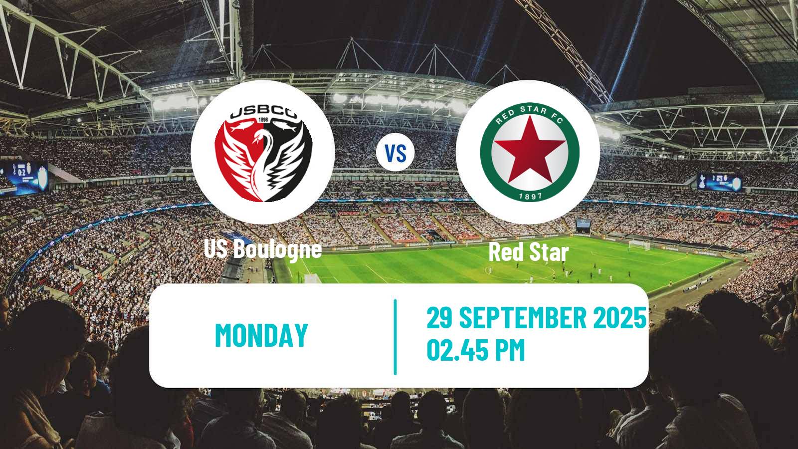 Football French Ligue 2 Boulogne - Red Star