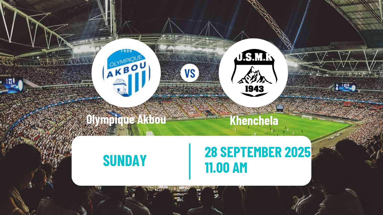 Football Algerian Ligue 1 Olympique Akbou - Khenchela