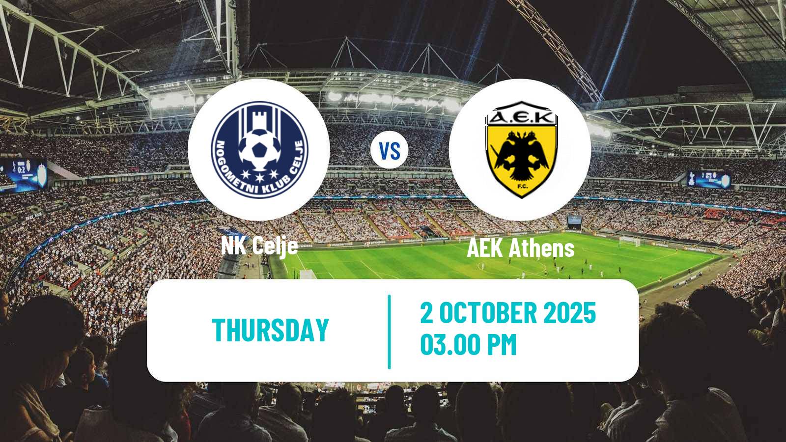 Football UEFA Europa Conference League Celje - AEK Athens