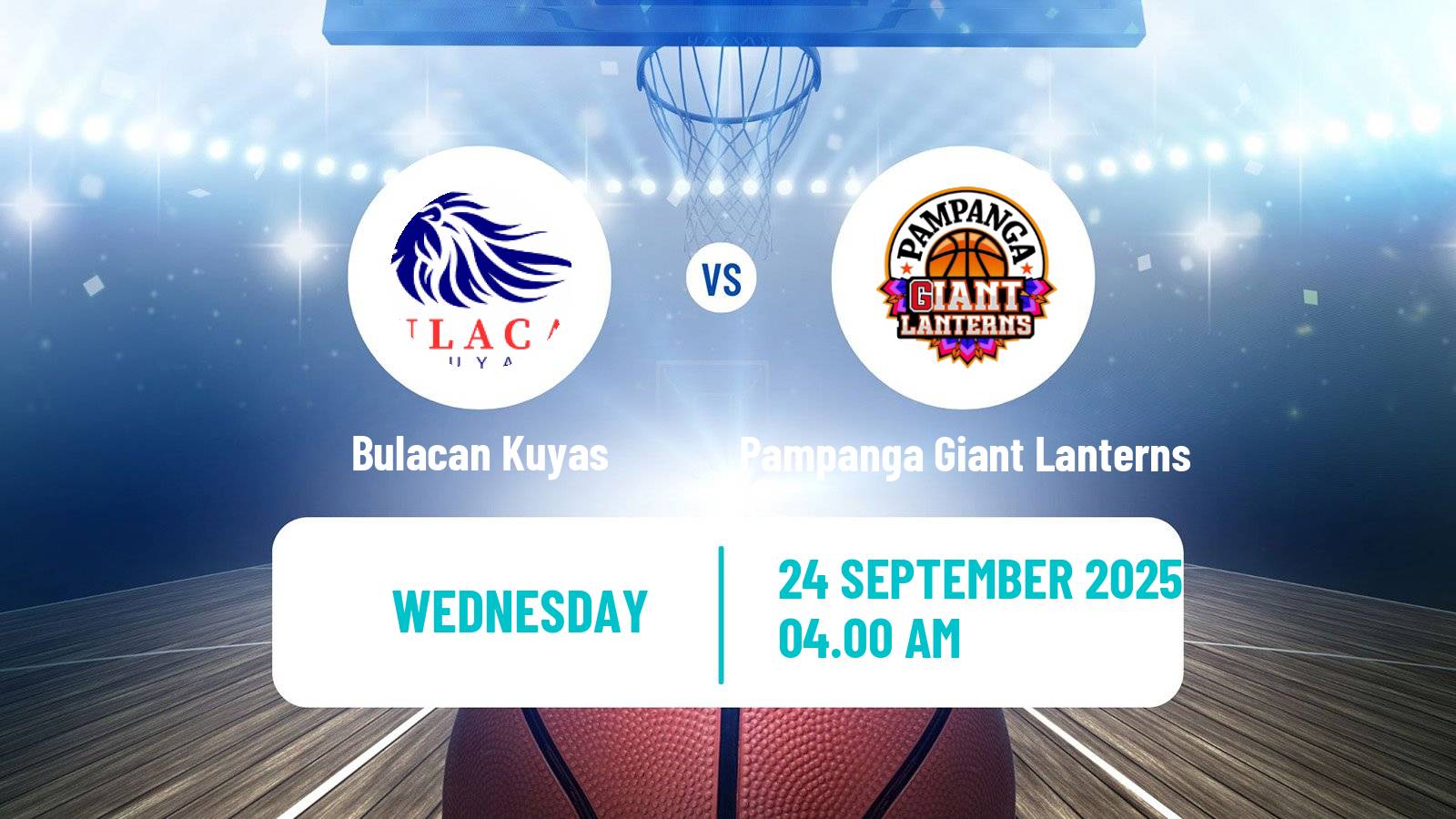 Basketball Philippines MBPL  Bulacan Kuyas - Pampanga Giant Lanterns